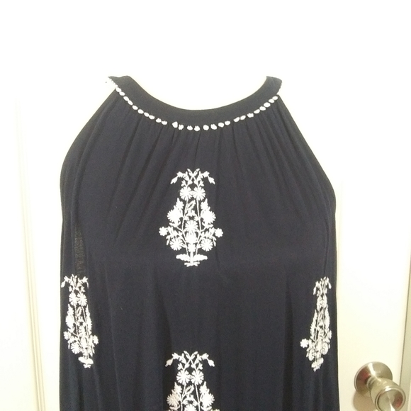 Ann Taylor Loft Navy Career Top Blouse Size LP - Picture 2 of 4